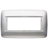 Round plate 5MBS Galvan.satin chrome