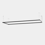 Lineal lighting system Apex Rectangular Pendant 1125mm x 3150mm 157.3W LED warm-white 2700K CRI 90 ON-OFF Black IP20 12504lm