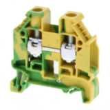 Ground DIN rail terminal block with screw connection for mounting on T XW5T0012F