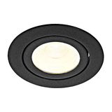 Punto LED 8W 760lm 4000K 36ø 230V  IP65/IP20 dimmbar black