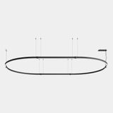 Lineal lighting system APEX_OVAL_AW19_21 72W LED warm-white 2700K CRI 90 Casambi Black IP40 8336lm