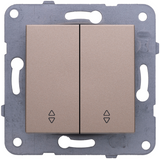 Karre Plus-Arkedia Bronze Two Gang Switch-Two Way Switch