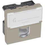 Arteor™ - Telephone socket - for British Telecom - single master - 2 modules - Champagne