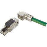 RJI MF-PN RJ45 plug Cat5, 4p IDC angled