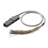 PLC-wire, Digital signals, 40-pole, Cable LiYY, 2 m, 0.25 mm²