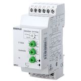 Voltage measuring relay UC 24...230V, 5A, 2 changeover contacts, setting range UC 0.2...60V