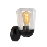 Lucide TULSA - Wall light Outdoor - 1xE27 - IP44 - Black