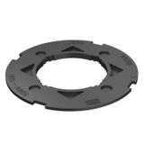 Device cover plate for accessory with EKR support ring