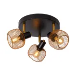 Lucide MAREN - Ceiling spotlight - Ø 37 cm - 3xE14 - Matt Gold / Brass