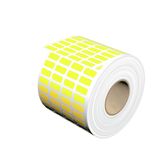 Device marking, Self-adhesive, halogen-free, 16 mm, Polyester, yellow
