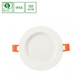 DURE 3 MAX DOWNLIGHT 12W CW 230V 110DEG IP44 IK06 FI140x30 WHITE ROUND 5 YEARS WARRANTY