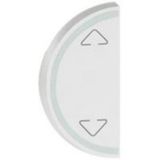 Round key cover Arteor BUS/SCS - Up/Down symbol - 1 module - white