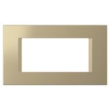 Cover frame 4M, sand gold