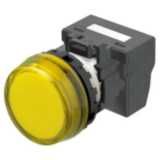 M22N Indicator, Plastic flat etched, Yellow, Yellow, 24 V, push-in ter A2265118E