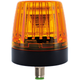 COMLIGHT56 LED AMBER STATUS LIGHT With 4 pole M12 bottom exit