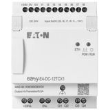 Control relays, easyE4 (expandable, Ethernet), 24 V DC, Inputs Digital: 8, of which can be used as analog: 4, screw terminal