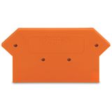 End and intermediate plate 2.5 mm thick orange