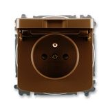 5519A-A02397 H Socket outlet with earthing pin, shuttered, with hinged lid