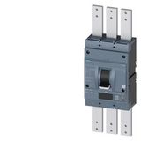 circuit breaker 3VA2 IEC Frame 1250 breaking capacity class C Icu=110 kA @ 415 V 3-pole line protection ETU860  LSIG In=1250 A