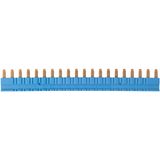 Interconnection strip JB20 for relays SIR6W, SIR6WB. Blue Colour