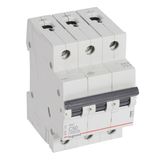 MCB RX³ 6000 - 3P - 400V~ - 50 A - C curve - prong/fork type supply busbars