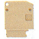 End plate (terminals), 20 mm x 3 mm, beige