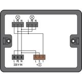 Distribution box Motion/presence detector 1 input black