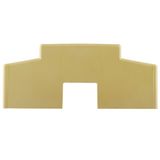 Terminal cover, PA 66, beige, Height: 186 mm, Width: 38 mm, Depth: 78 