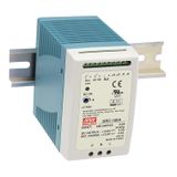 DRC-100B DIN rail power supply, 96W, 27.6/27.6V, MEAN WELL