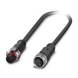 SAC-3P-P12MS/ 0,3-PUR/M12FS - Sensor/actuator cable