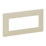 Plate Valena Life - 5 module open plate - ivory
