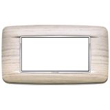 Round plate 4M Wood white oak