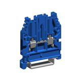 Screw terminal block 2.5mm2, 1-level, blue color