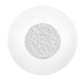 White Glass & Crystal White Metal LED E27 4x12 Watt 230 Volt IP20 Bulb Excluded D: 50 H: 12 cm