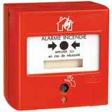 DMA Addressable Alarm Manual Trigger with resettable membrane IP40 IK07 - red