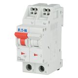 Miniature circuit breaker (MCB) with plug-in terminal, 10 A, 1p+N, characteristic: B