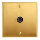 Art d'Arnould universe Memory single television socket - brushed gold