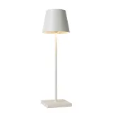 Lucide JUSTIN - Table lamp Outdoor - Ø 11 cm - LED Dim. - 1x2,2W 3000K - IP54 - 3 StepDim - White