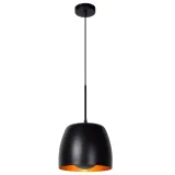 Lucide NOLAN - Pendant light - Ø 24 cm - 1xE27 - Black