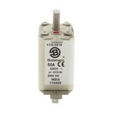 Fuse-link, high speed, 50 A, AC 660 V, DIN 00, 30 x 60 x 78 mm, aR, DIN, IEC, single indicator