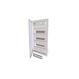 Compact distribution board-flush mounting, 3-rows, super-slim sheet steel door