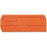 End and intermediate plate 2.5 mm thick orange