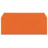 End and intermediate plate 2.5 mm thick orange