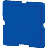 Button plate, 25 x 25 mm, blue