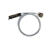 PLC-wire, Analogue signals, 15-pole, Cable LiYCY, 3 m, 0.25 mm²