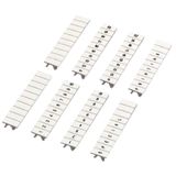 CLIP IN MARKING STRIP, 5MM, 10 STRIPS, PRINTED CHARACTERS L1,L2,L3, N