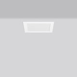 TOLEDO FLAT square, 17 W, 1650 lm, 830, white, on/off Recessed downlig