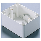 WALL-MOUNTING BOX - FOR COMPACT SELF-SUPPORTING PLATE - 1/2/3 GANG - CLOUD WHITE - SYSTEM