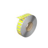 Device marking, Self-adhesive, halogen-free, 20 mm, Polyester, yellow