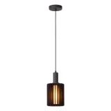 Lucide LAMBRES - Hanging lamp - 1xE27 - Black